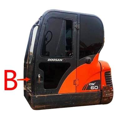 DX70 DH130 DH170 DOOSAN ग्लास फ्रंट डाउन पोजीशन बी विंडशील्ड