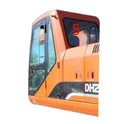DH215-9 खुदाई केबिन DOOSAN ग्लास टेम्पर्ड बैक साइड विंडो रिप्लेसमेंट