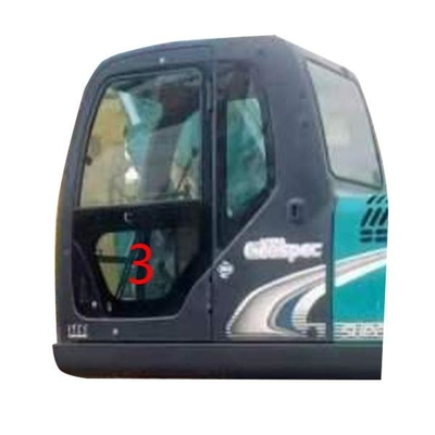 SK-6 SK-8 SK230-6 SK50 KOBELCO एक्स्कवेटर ग्लास लेफ्ट डोर लोअर पोजिशन नंबर 3 ग्रीन
