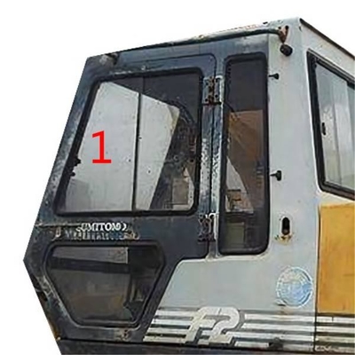 SH280 S280 विंडशील्ड टेम्पर्ड ग्लास कंस्ट्रक्शन मशीन कैब लेफ्ट डोर