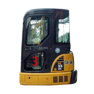 OEM KOMATSU PC55MR कैब ग्लास लेफ्ट डोर लोअर पोजिशन NO.3 डिगर विंडो रिप्लेसमेंट:
