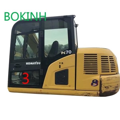 PC70-8 KOMATSU कैब ग्लास OEM लेफ्ट डोर लोअर पोजिशन NO.3 डिगर विंडो रिप्लेसमेंट: