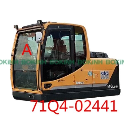 71Q4-02441 हुंडई खुदाई कैब ग्लास फ्रंट ऊपरी स्थिति एक विंडशील्ड