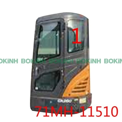 71MH-11510 हुंडई फ्रंट ग्लास एक्स्कवेटर कैब विंडो लेफ्ट साइड अपर पोजिशन नंबर 1 टेम्पर्ड