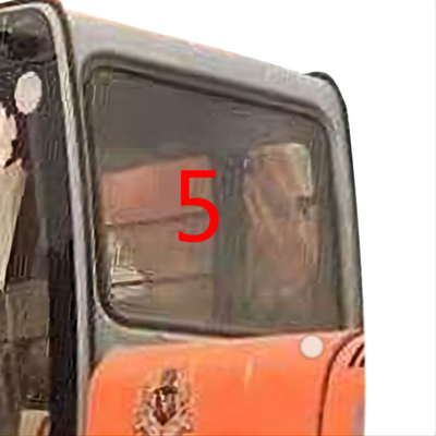 4457180 हिताची एक्स्कवेटर ग्लास कैब विंडो टेम्पर्ड ग्लास बैक साइड पोजिशन नंबर 5