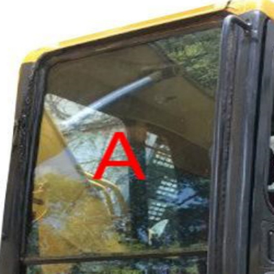 नो होल्स KOMATSU कैब ग्लास एक्स्कवेटर फ्रंट विंडस्क्रीन ग्लास