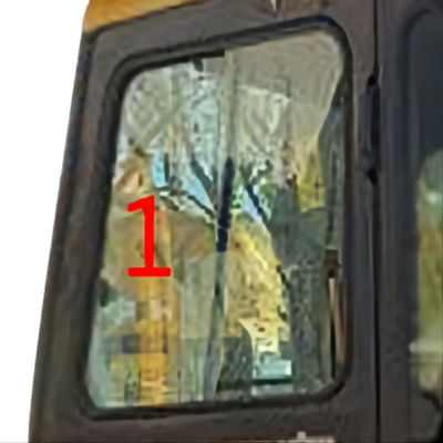 खुदाई KOMATSU कैब ग्लास बाईं ओर तिरछी स्थिति संख्या 1