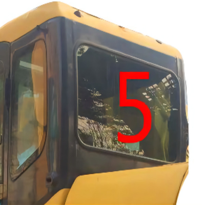 520 मिमी चौड़ा KOMATSU कैब ग्लास खुदाई केबिन बैक साइड घुमावदार टेम्पर्ड ग्लास