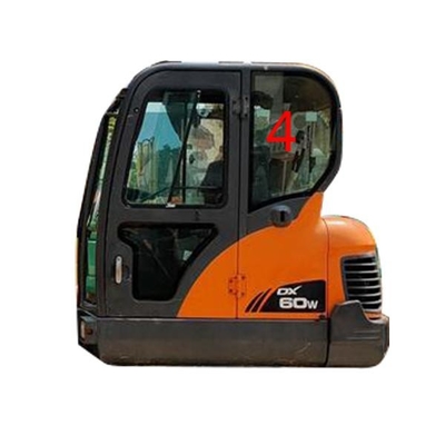 DX60-9 DX70 DOOSAN ग्लास लेफ्ट डोर रियर पोजिशन NO.4