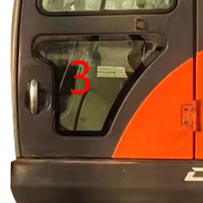 DOOSAN मिनी डिगर ग्लास रिप्लेसमेंट RoHS लेफ्ट डोर लोअर पोजिशन NO.3
