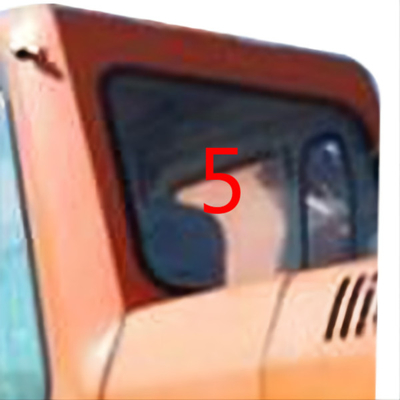 DH215-9 खुदाई केबिन DOOSAN ग्लास टेम्पर्ड बैक साइड विंडो रिप्लेसमेंट