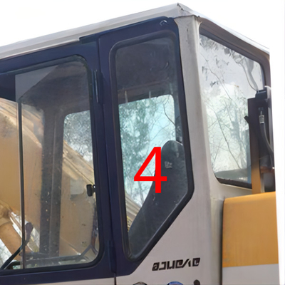 KOMATSU खुदाई कैब ग्लास खुदाई करने वालों के लिए बाएं दरवाजे के पीछे की ओर की स्थिति संख्या 4
