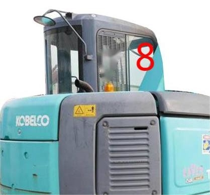 तापमान प्रतिरोधी खुदाई कैब ग्लास KOBELCO दाहिनी ओर की स्थिति NO.8