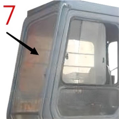 EX-1 EX120-1 EX200-1 हिताची एक्स्कवेटर ग्लास राइट साइड पोजीशन नंबर 7 टेम्पर्ड ग्लास