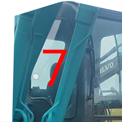 SK-6 SK-8 SK230-6 KOBELCO एक्स्कवेटर ग्लास राइट साइड पोजिशन नंबर 7 विंडशील्ड टेम्पर्ड ग्लास