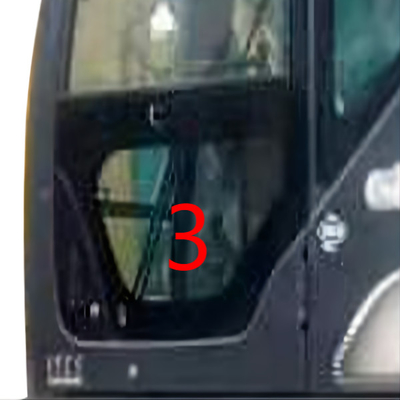 SK-6 SK-8 SK230-6 SK50 KOBELCO एक्स्कवेटर ग्लास लेफ्ट डोर लोअर पोजिशन नंबर 3 ग्रीन