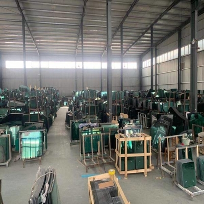 DOOSAN KOBELCO कस्टम विंडशील्ड ग्लास OEM लेफ्ट स्लैंट साइड पोजीशन नंबर 1