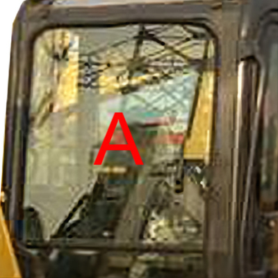 PC55MR PC55 5MM मोटी खुदाई KOMATSU कैब ग्लास टेम्पर्ड विंडशील्ड फ्रंट ग्लास