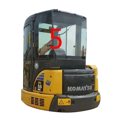 विंडशील्ड PC55MR PC55 KOMATSU एक्स्कवेटर विंडो रिप्लेसमेंट RoHS बैक साइड नंबर 5