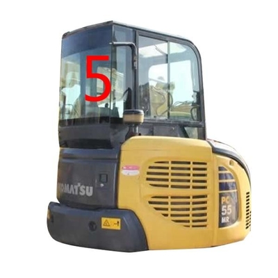 विंडशील्ड PC55MR PC55 KOMATSU एक्स्कवेटर विंडो रिप्लेसमेंट RoHS बैक साइड नंबर 5